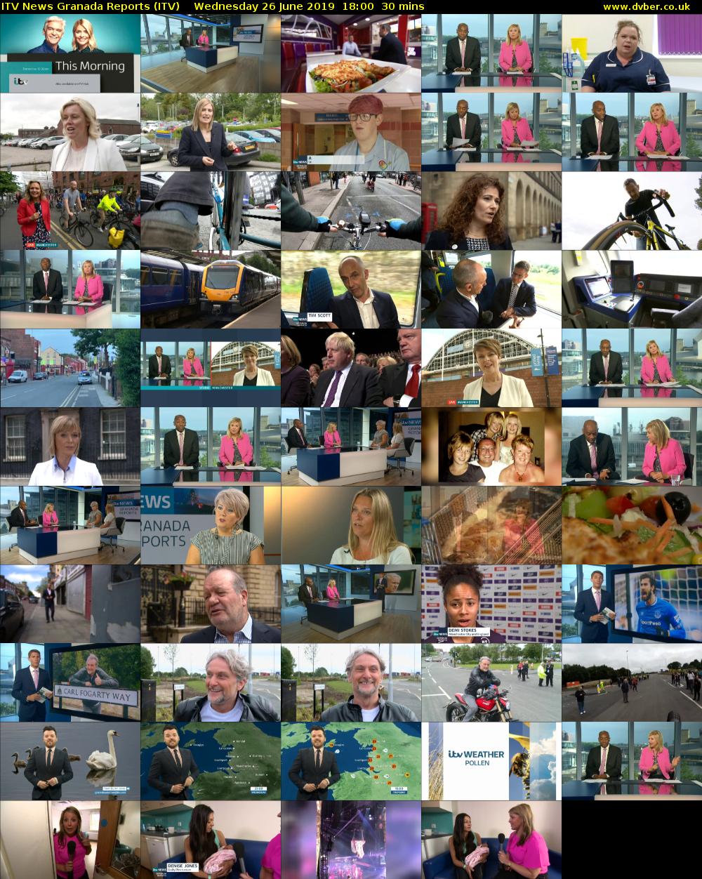 ITV News Granada Reports (ITV) Wednesday 26 June 2019 18:00 - 18:30