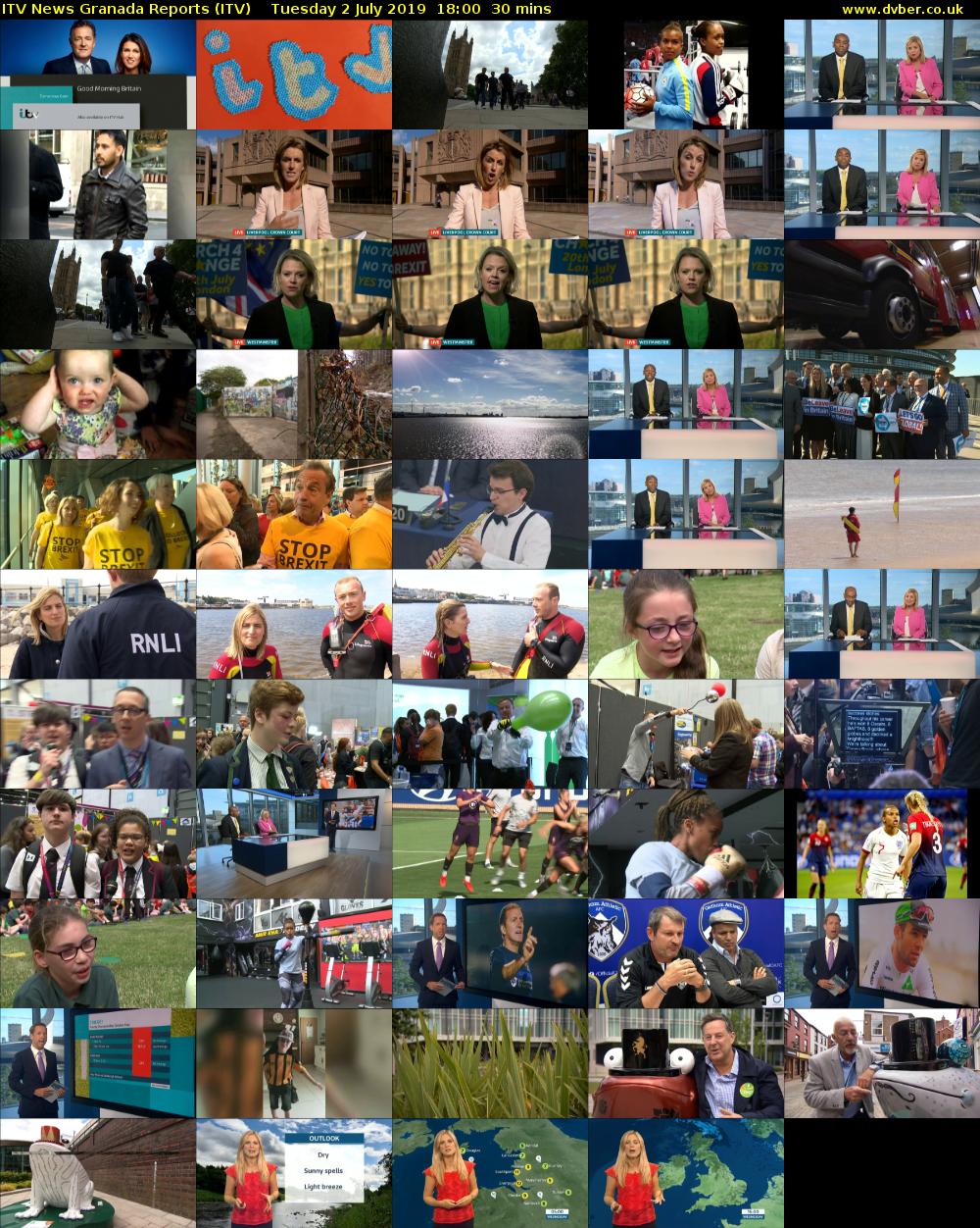 ITV News Granada Reports (ITV) Tuesday 2 July 2019 18:00 - 18:30