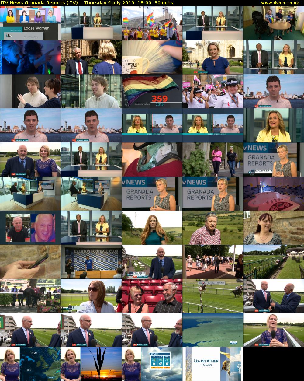ITV News Granada Reports (ITV) Thursday 4 July 2019 18:00 - 18:30