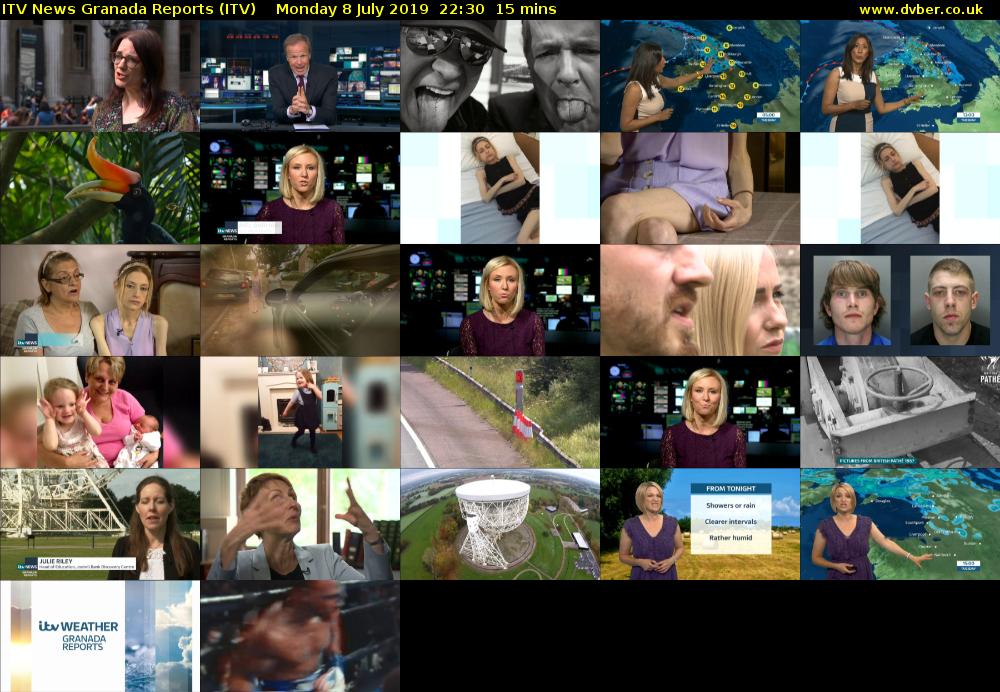 ITV News Granada Reports (ITV) Monday 8 July 2019 22:30 - 22:45