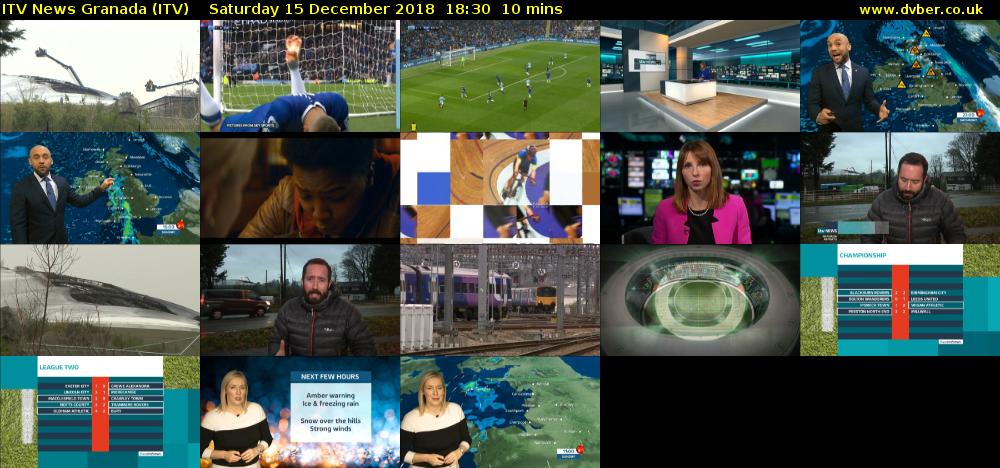 ITV News Granada (ITV) Saturday 15 December 2018 18:30 - 18:40