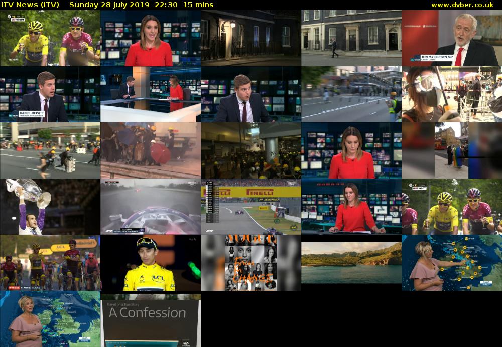 ITV News (ITV) Sunday 28 July 2019 22:30 - 22:45