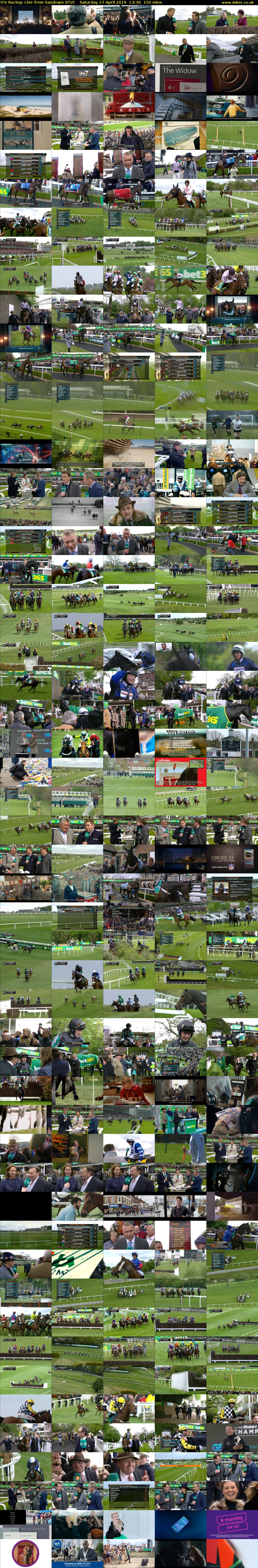 ITV Racing: Live from Sandown (ITV) Saturday 27 April 2019 13:30 - 16:00