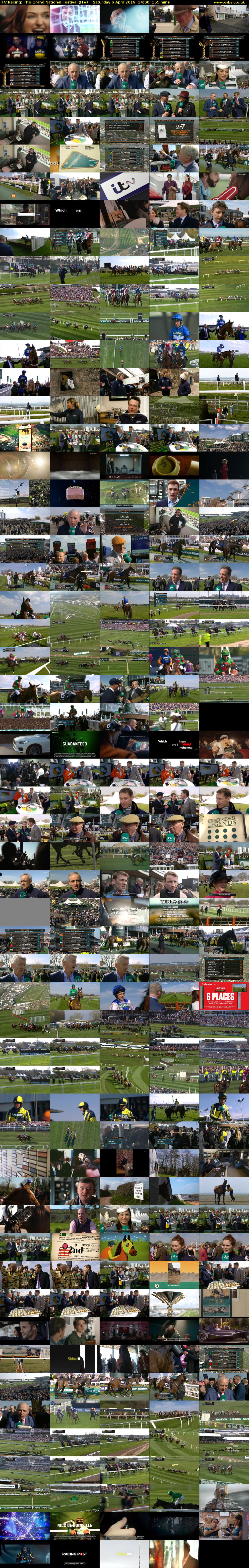 ITV Racing: The Grand National Festival (ITV) Saturday 6 April 2019 14:00 - 16:35