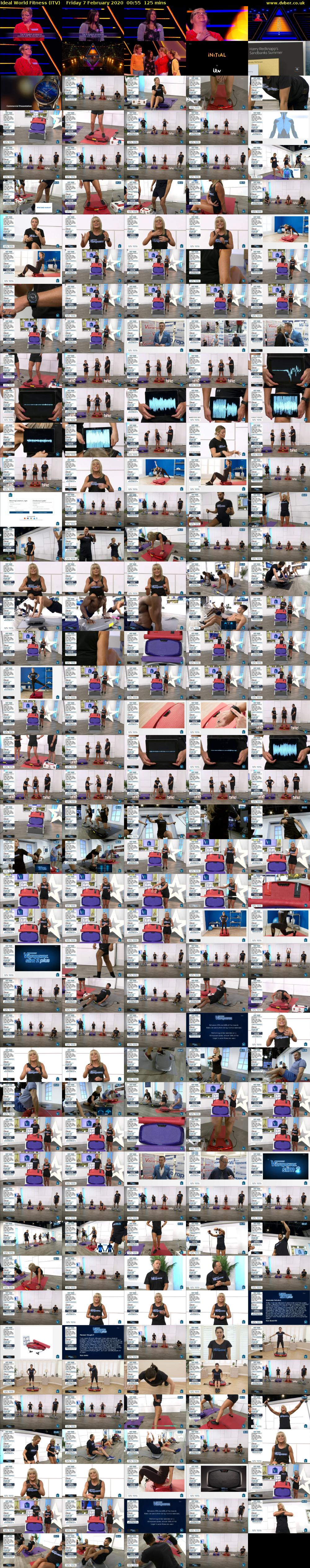 Ideal World Fitness (ITV) Friday 7 February 2020 00:55 - 03:00