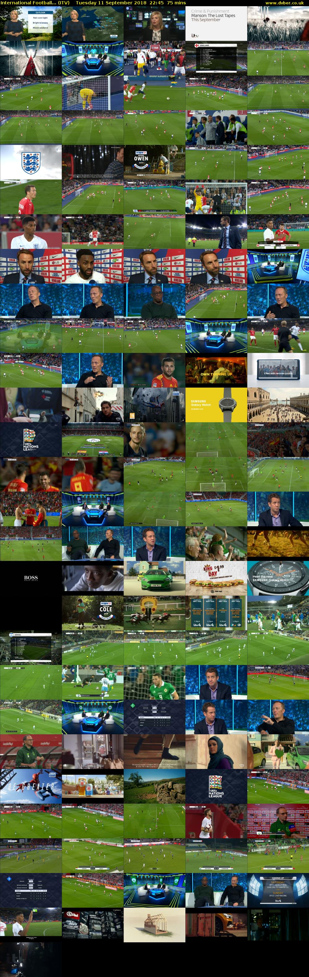 International Football... (ITV) Tuesday 11 September 2018 22:45 - 00:00