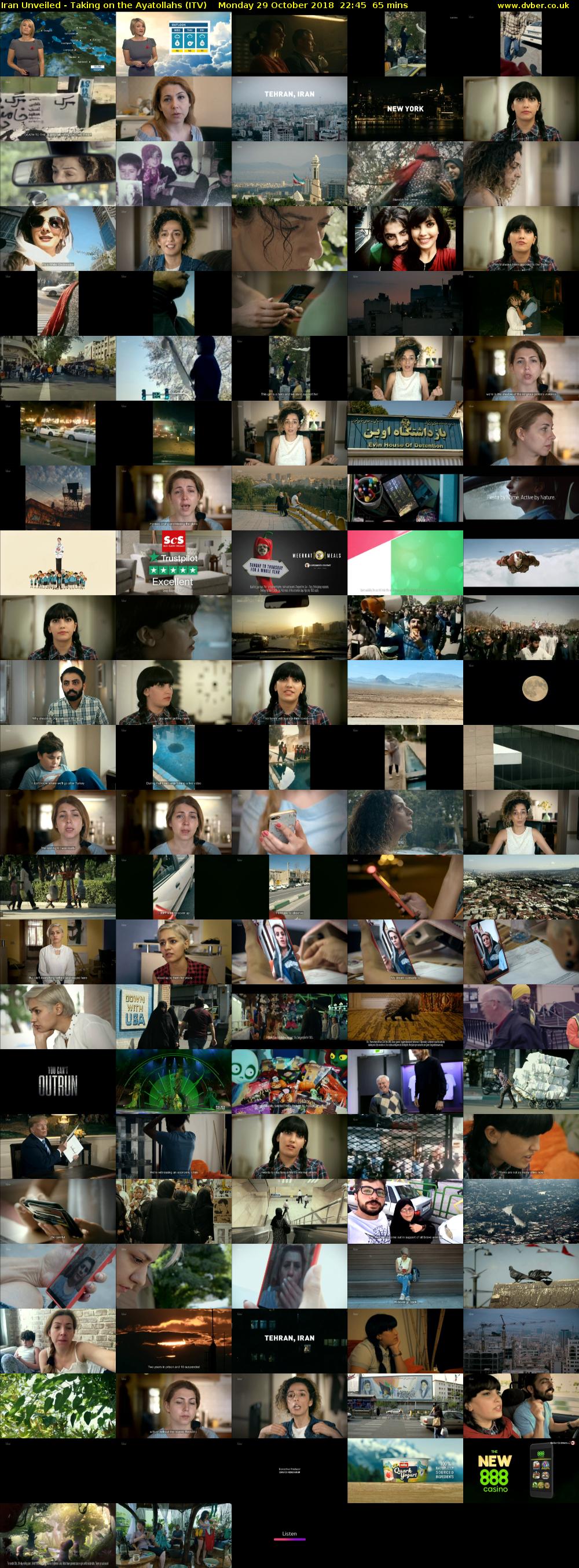 Iran Unveiled - Taking on the Ayatollahs (ITV) Monday 29 October 2018 22:45 - 23:50