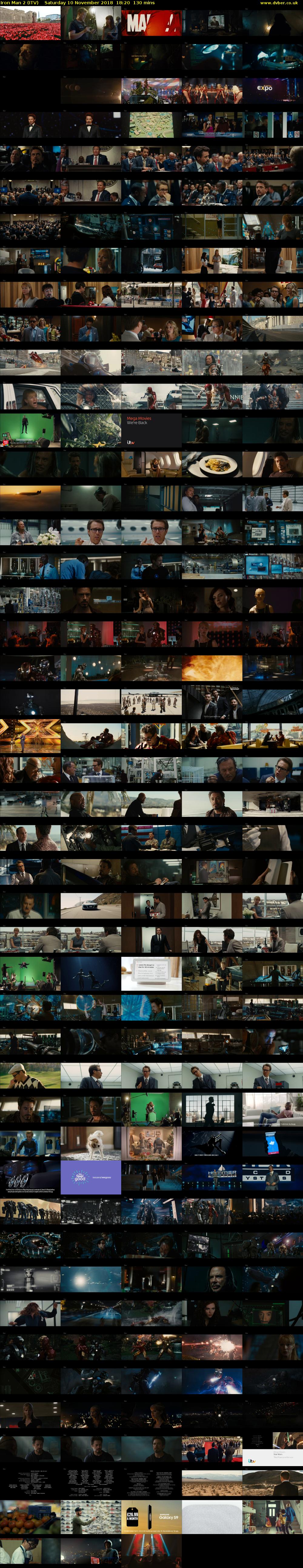 Iron Man 2 (ITV) Saturday 10 November 2018 18:20 - 20:30