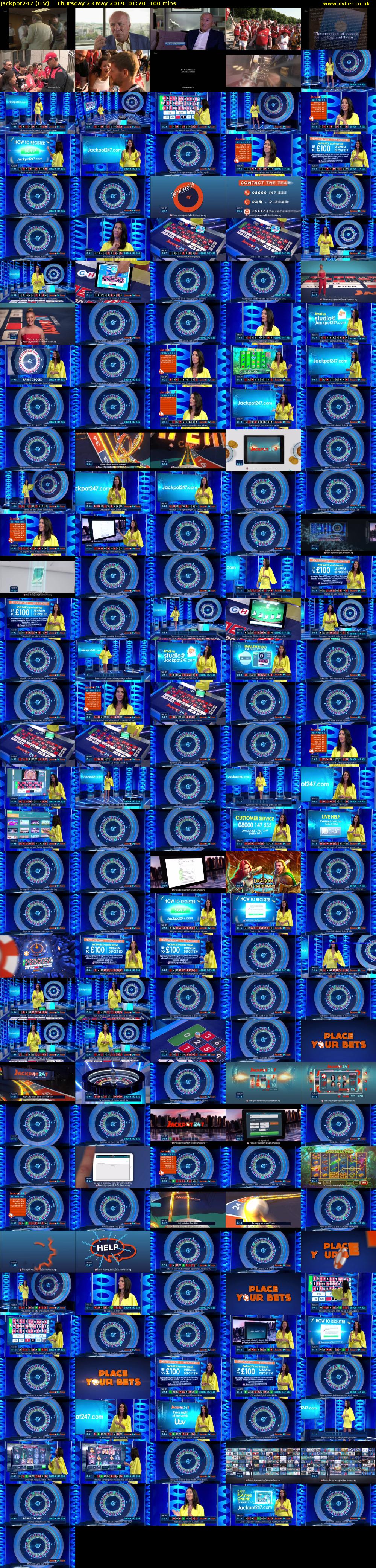 Jackpot247 (ITV) Thursday 23 May 2019 01:20 - 03:00