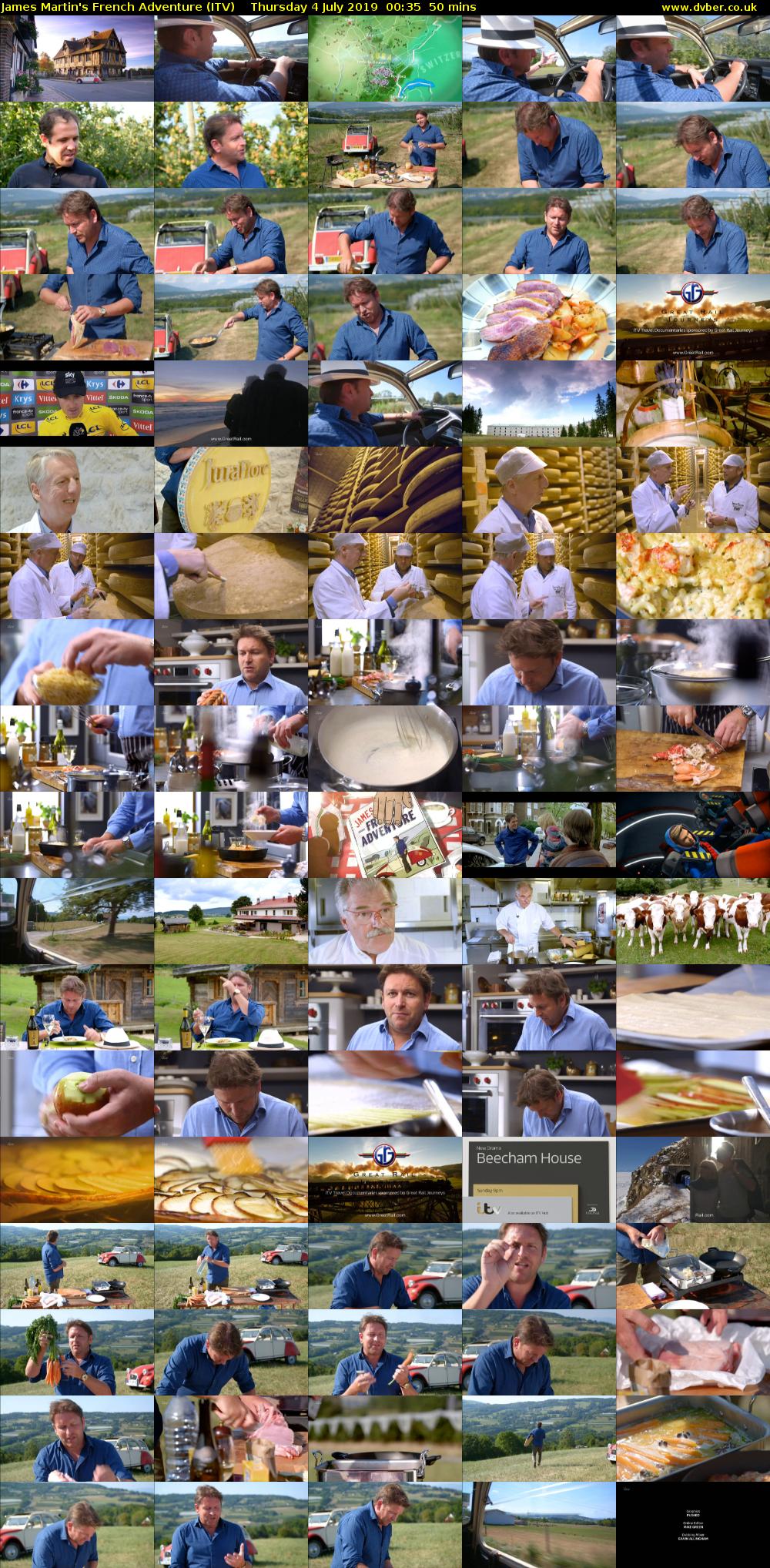 James Martin's French Adventure (ITV) Thursday 4 July 2019 00:35 - 01:25