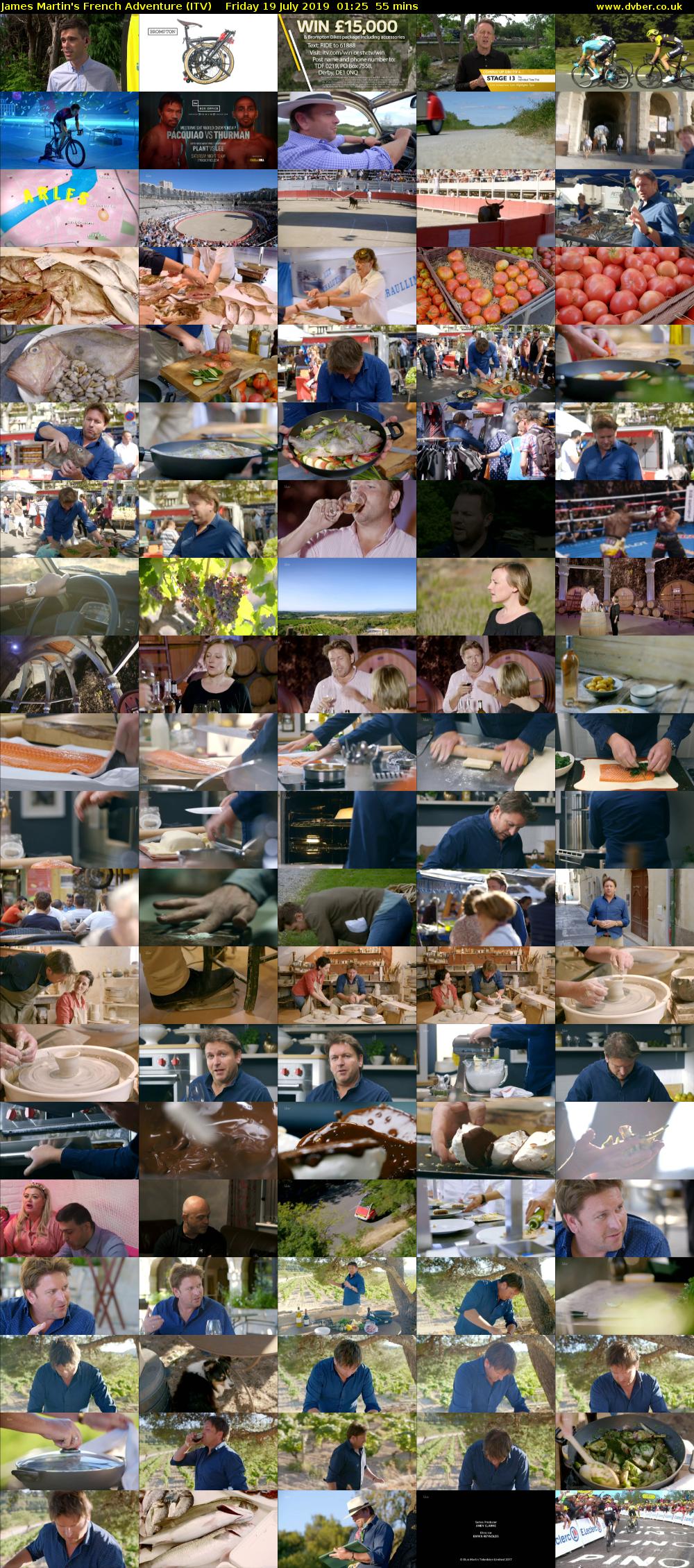 James Martin's French Adventure (ITV) Friday 19 July 2019 01:25 - 02:20