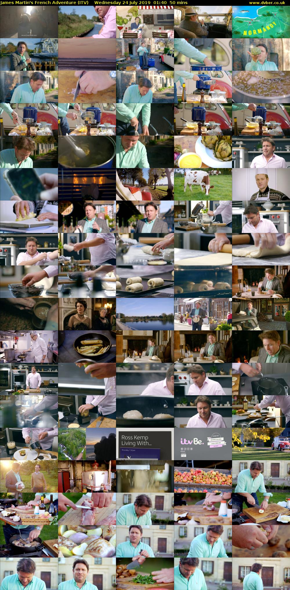 James Martin's French Adventure (ITV) Wednesday 24 July 2019 01:40 - 02:30
