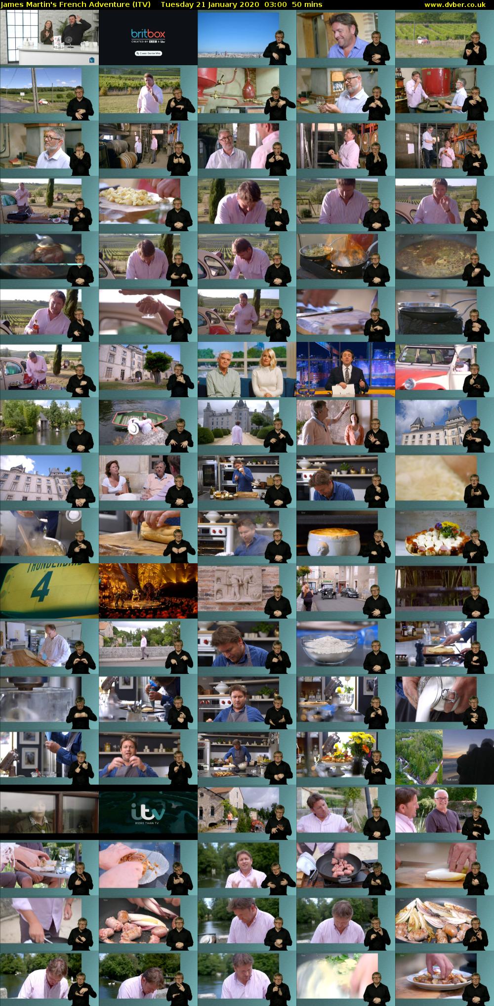 James Martin's French Adventure (ITV) Tuesday 21 January 2020 03:00 - 03:50