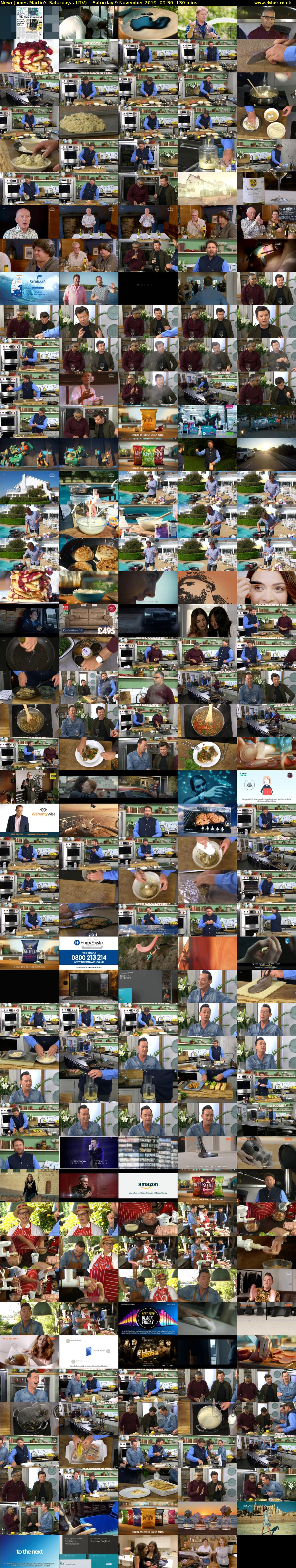 James Martin's Saturday... (ITV) Saturday 9 November 2019 09:30 - 11:40
