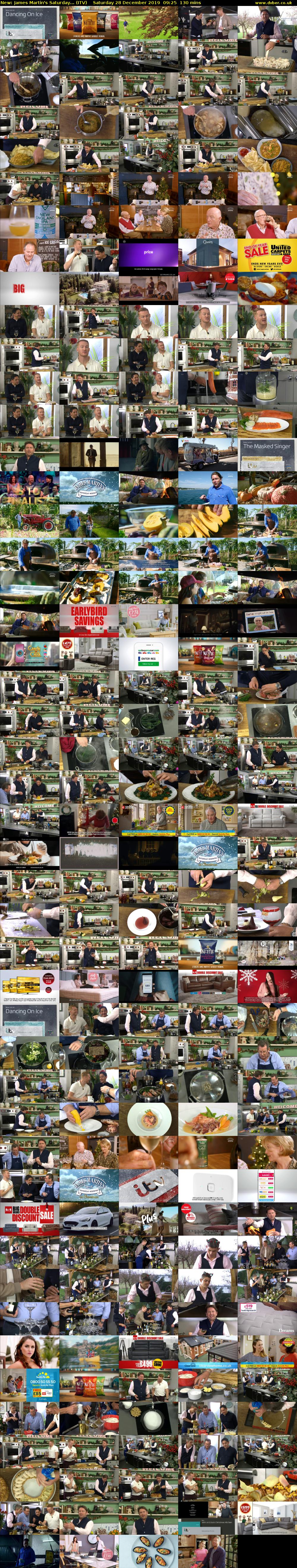 James Martin's Saturday... (ITV) Saturday 28 December 2019 09:25 - 11:35