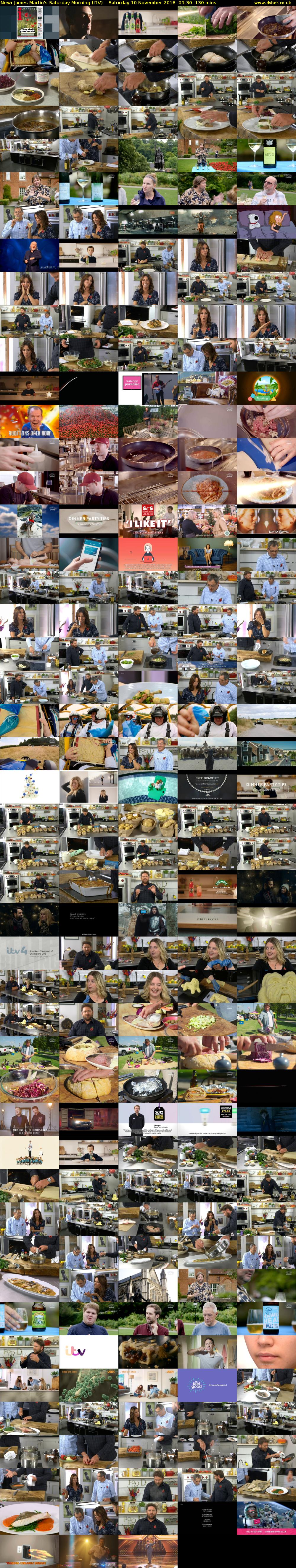 James Martin's Saturday Morning (ITV) Saturday 10 November 2018 09:30 - 11:40