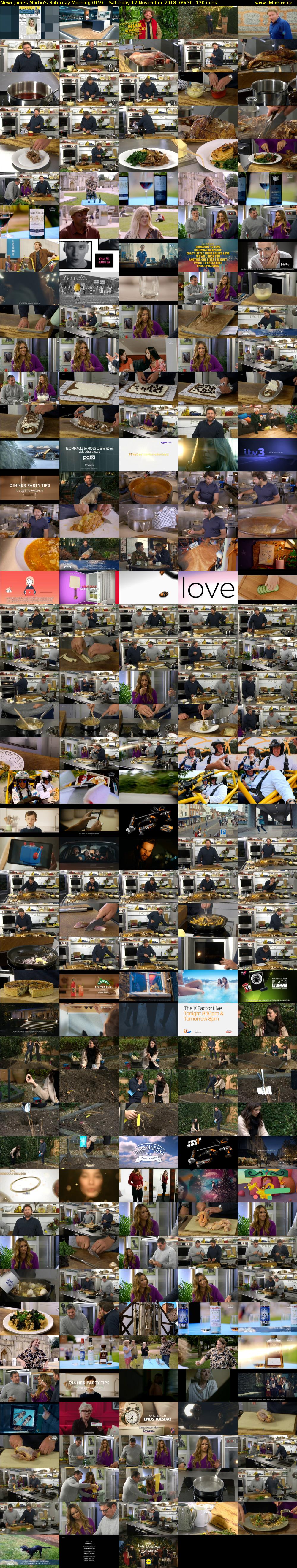 James Martin's Saturday Morning (ITV) Saturday 17 November 2018 09:30 - 11:40