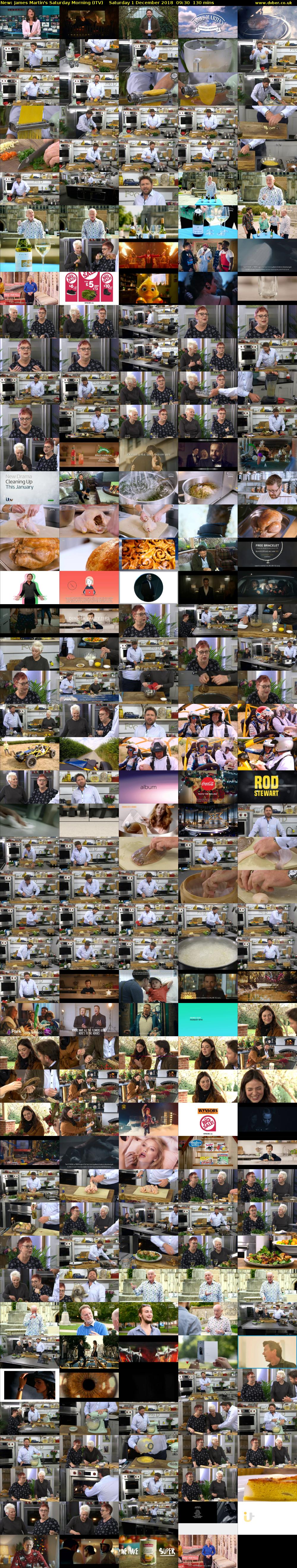 James Martin's Saturday Morning (ITV) Saturday 1 December 2018 09:30 - 11:40