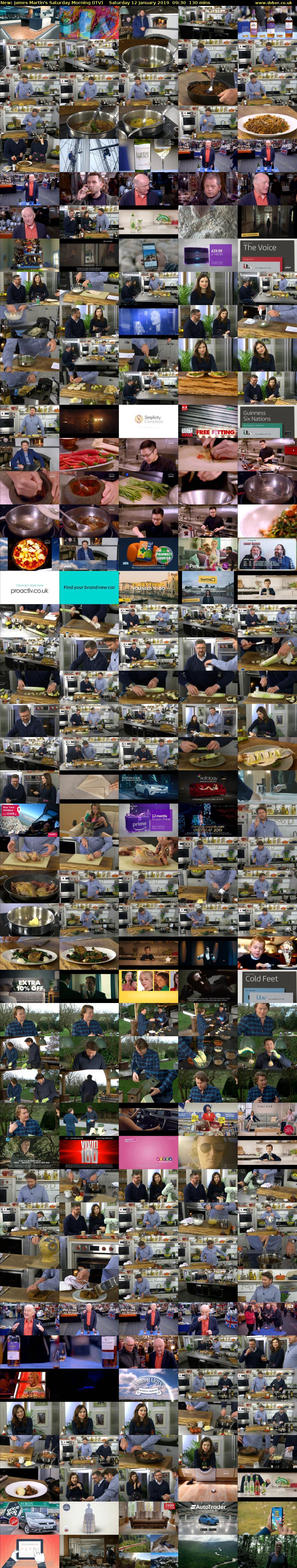 James Martin's Saturday Morning (ITV) Saturday 12 January 2019 09:30 - 11:40