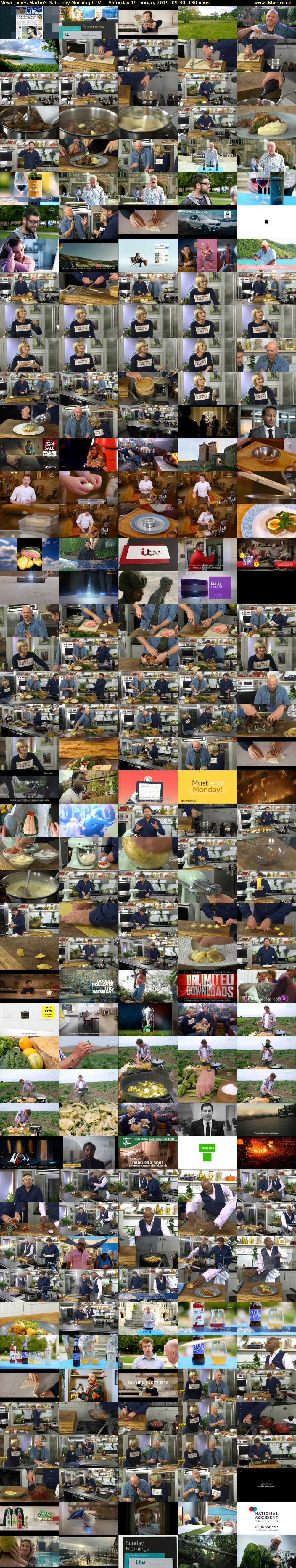 James Martin's Saturday Morning (ITV) Saturday 19 January 2019 09:30 - 11:40