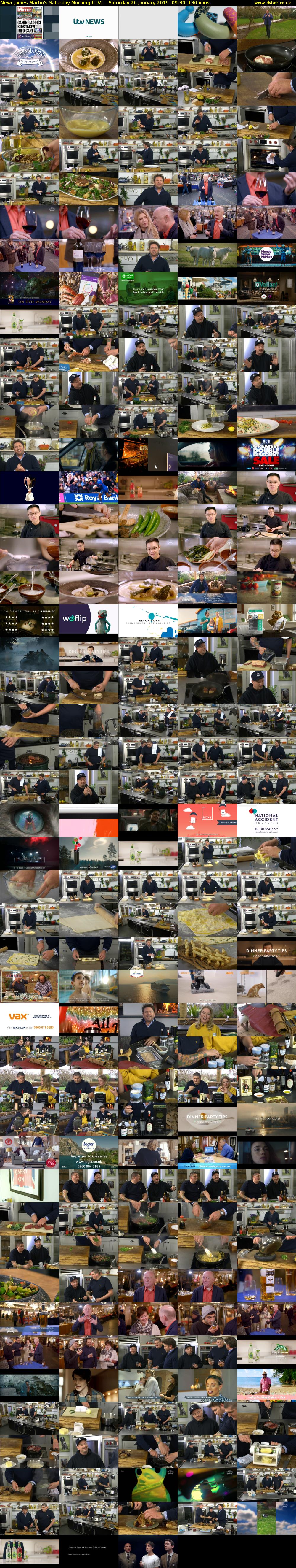 James Martin's Saturday Morning (ITV) Saturday 26 January 2019 09:30 - 11:40