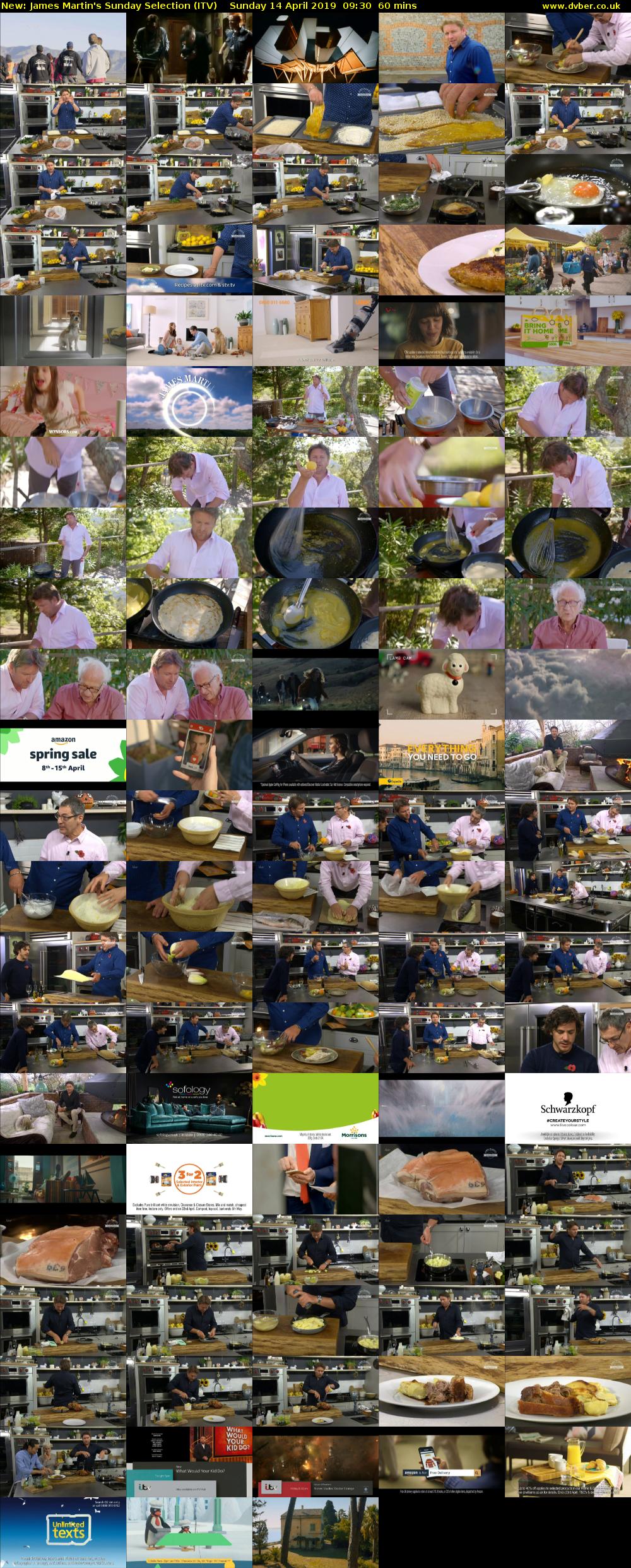 James Martin's Sunday Selection (ITV) Sunday 14 April 2019 09:30 - 10:30
