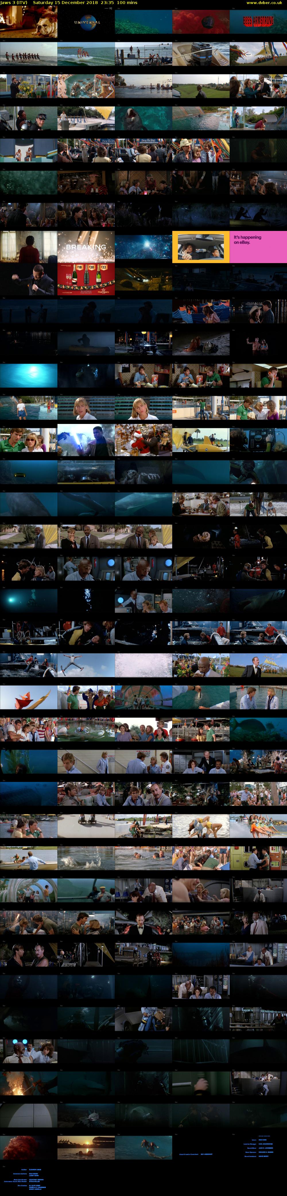 Jaws 3 (ITV) Saturday 15 December 2018 23:35 - 01:15