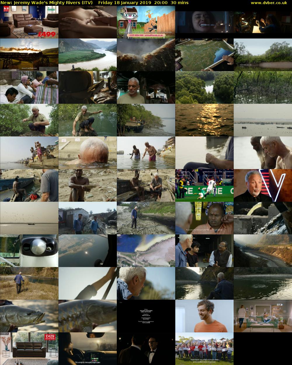 Jeremy Wade's Mighty Rivers (ITV) Friday 18 January 2019 20:00 - 20:30