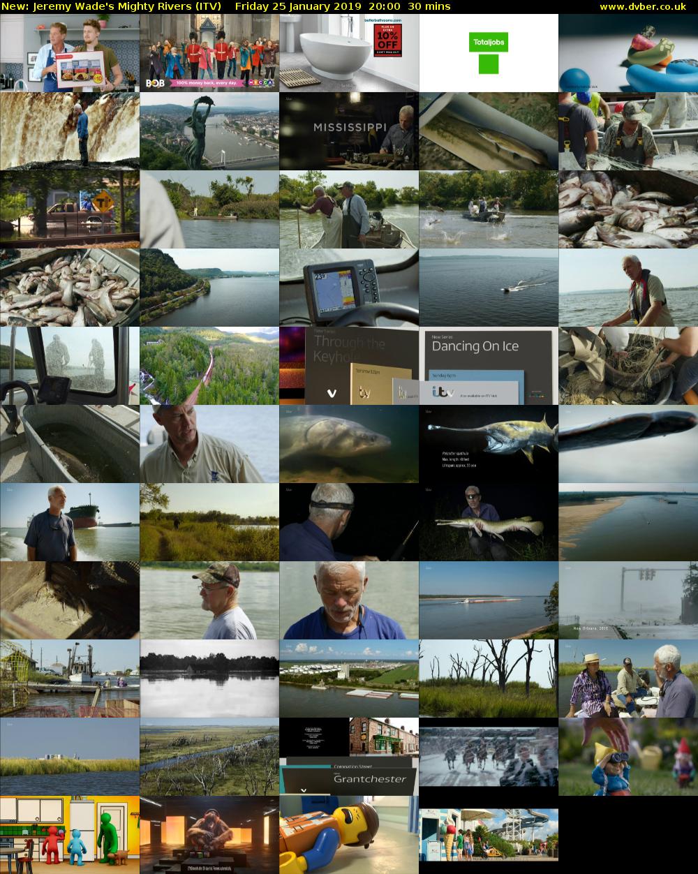 Jeremy Wade's Mighty Rivers (ITV) Friday 25 January 2019 20:00 - 20:30