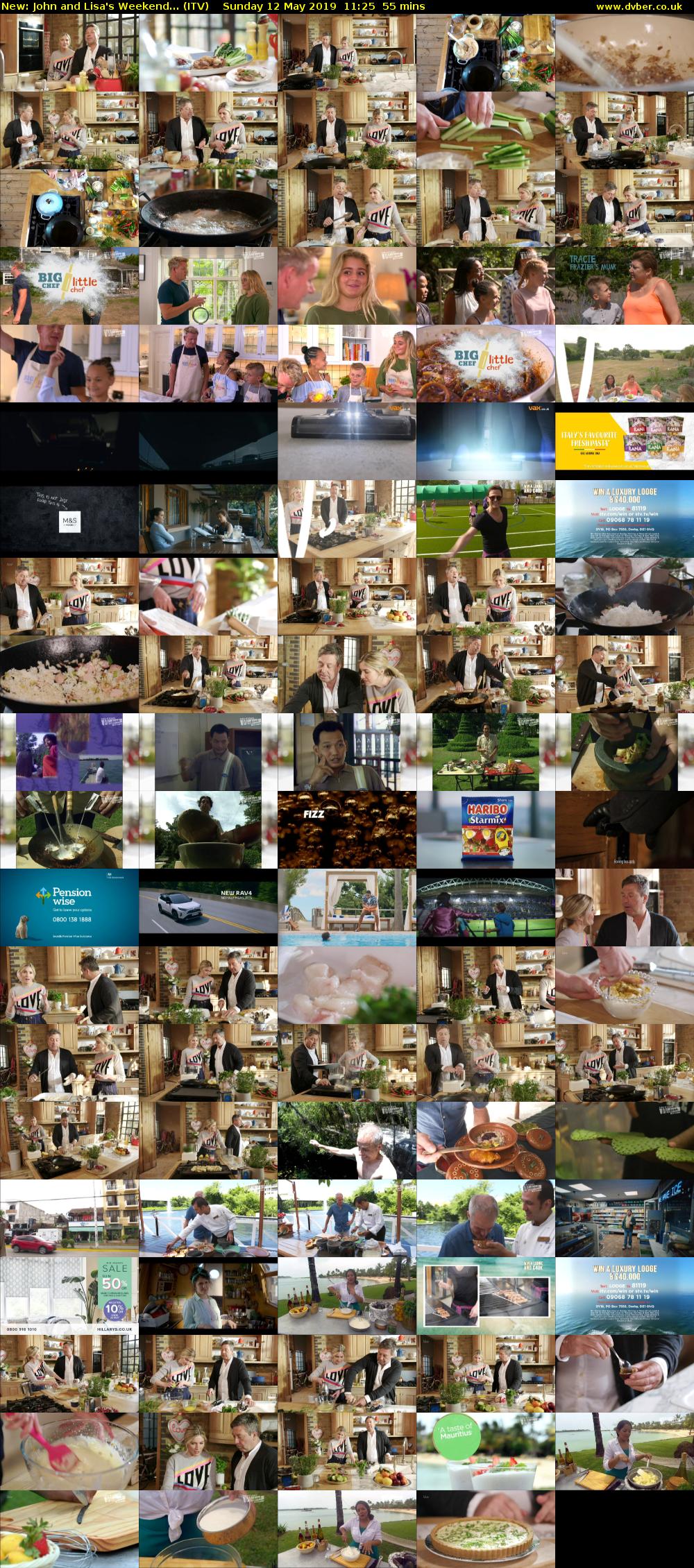 John and Lisa's Weekend... (ITV) Sunday 12 May 2019 11:25 - 12:20