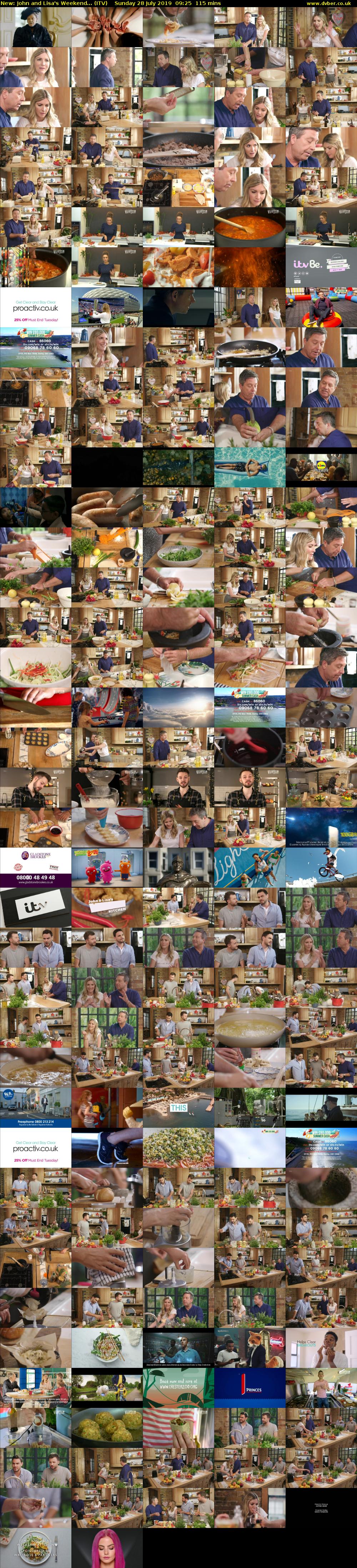 John and Lisa's Weekend... (ITV) Sunday 28 July 2019 09:25 - 11:20
