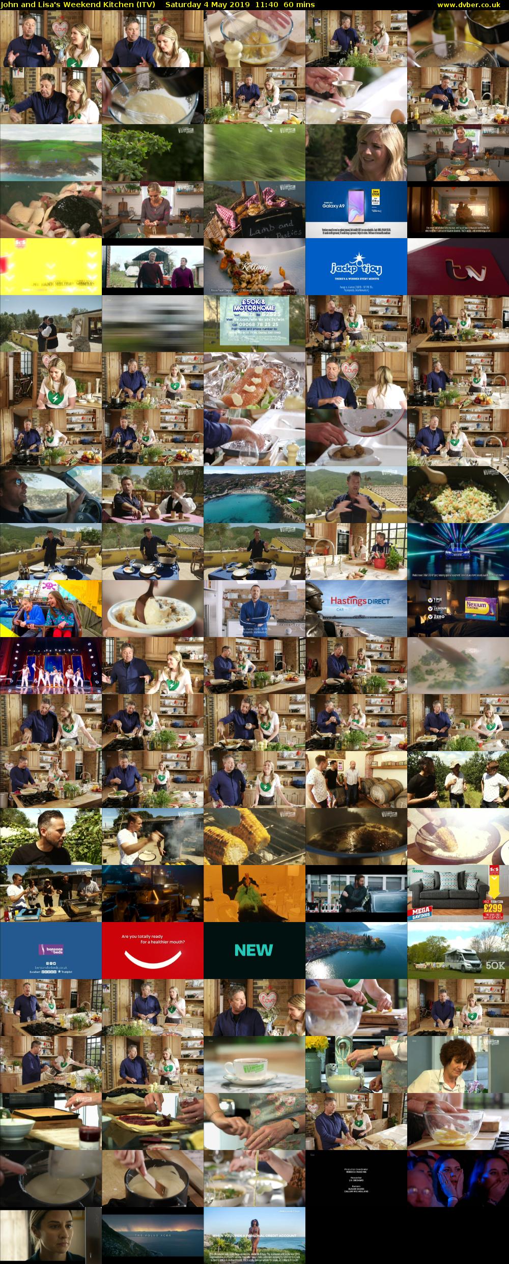 John and Lisa's Weekend Kitchen (ITV) Saturday 4 May 2019 11:40 - 12:40