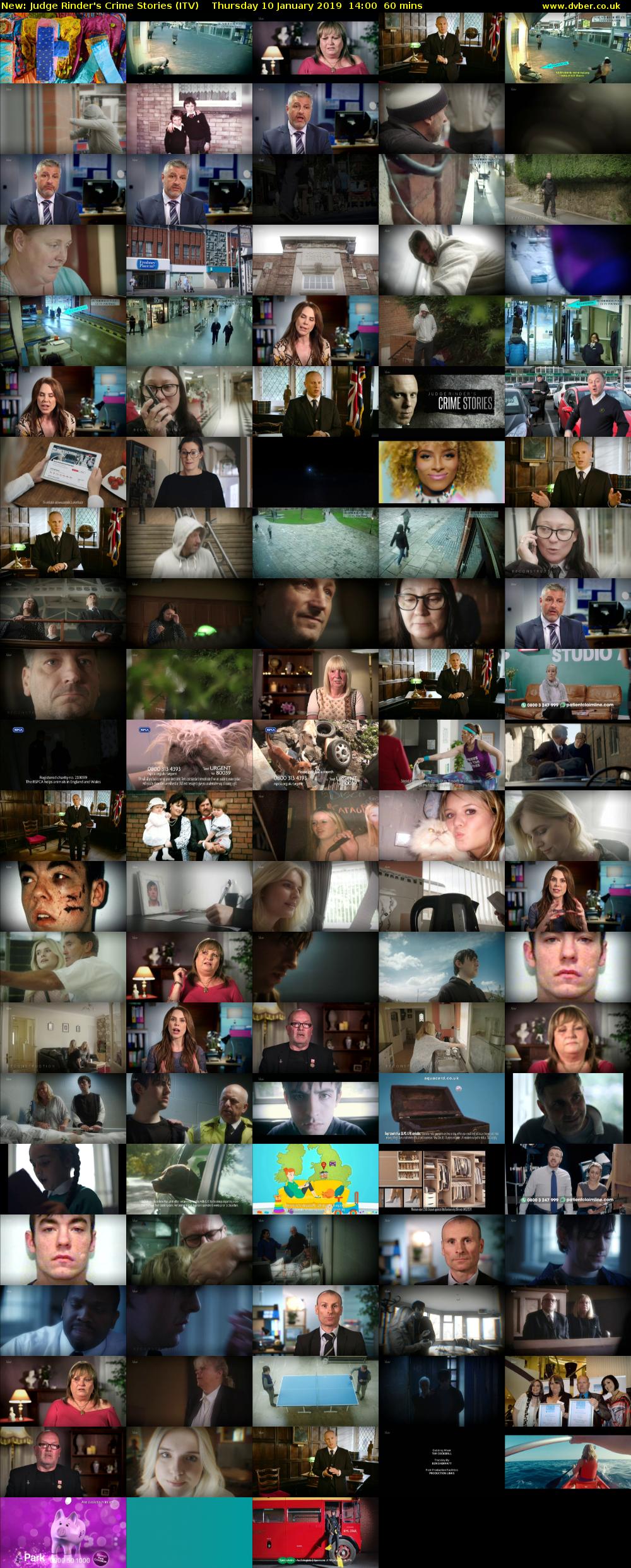 Judge Rinder's Crime Stories (ITV) Thursday 10 January 2019 14:00 - 15:00