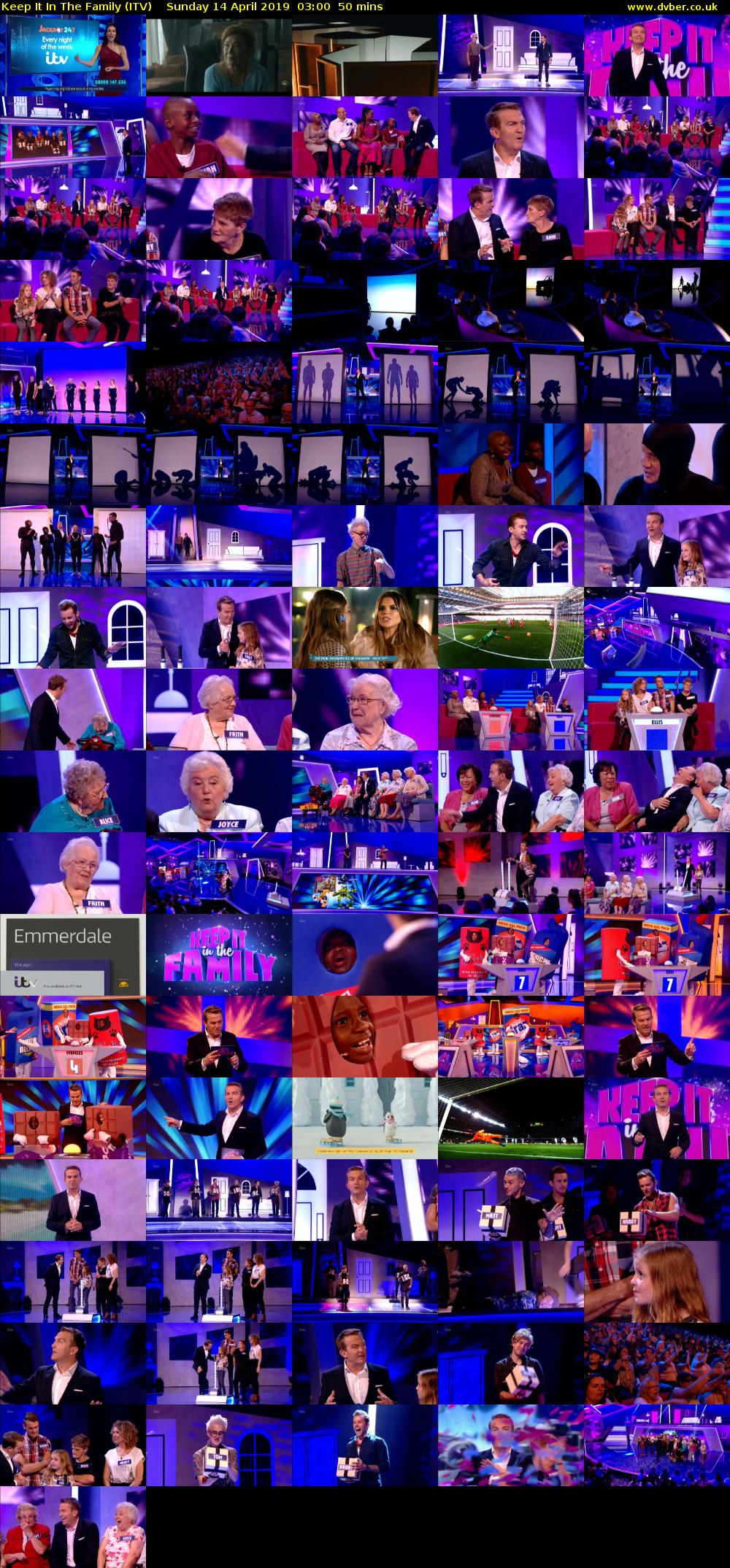 Keep It In The Family (ITV) Sunday 14 April 2019 03:00 - 03:50