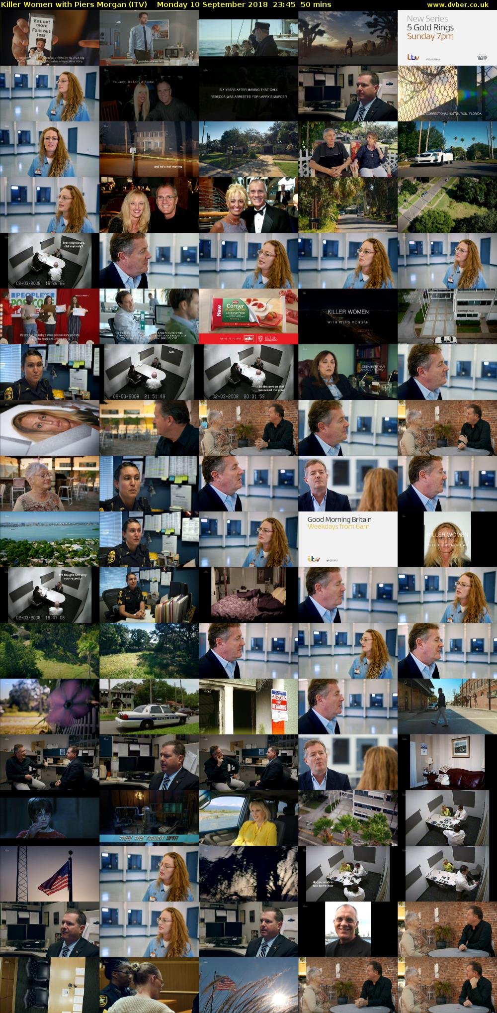 Killer Women with Piers Morgan (ITV) Monday 10 September 2018 23:45 - 00:35