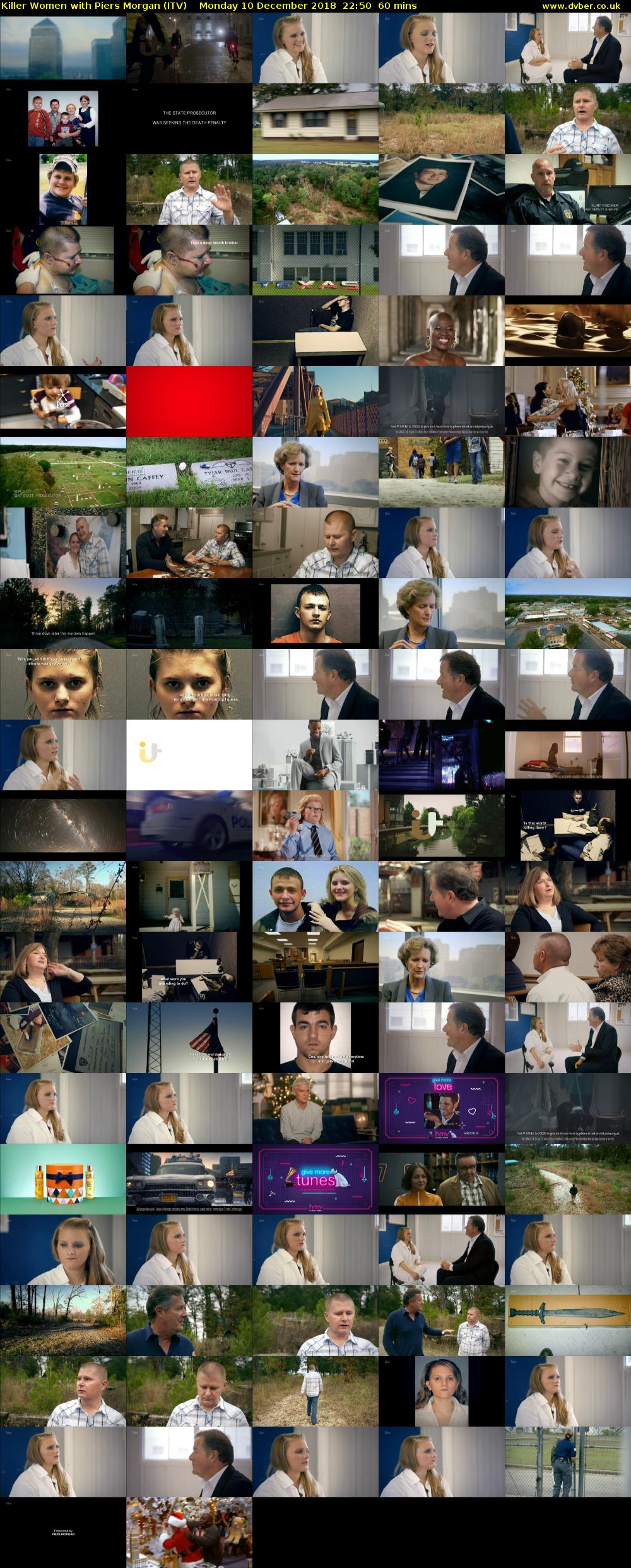 Killer Women with Piers Morgan (ITV) Monday 10 December 2018 22:50 - 23:50