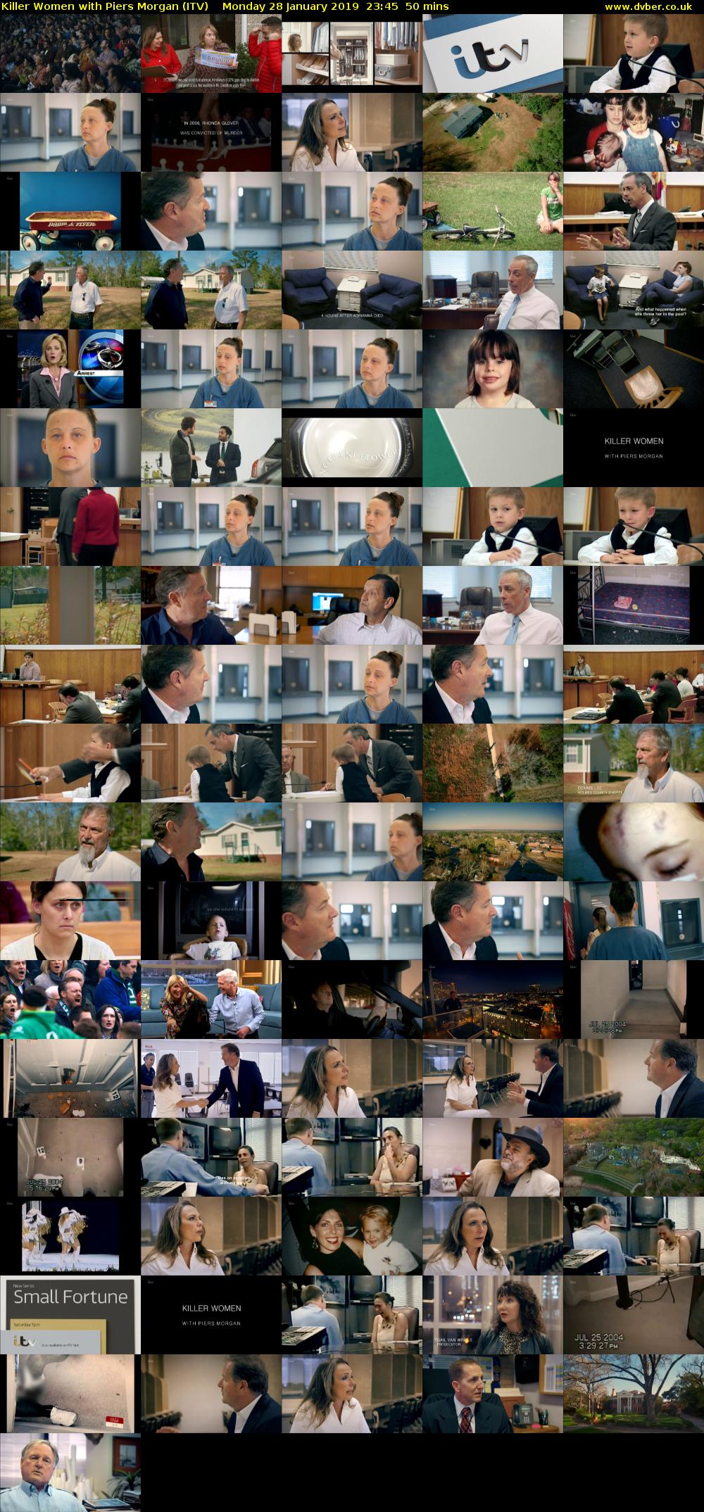 Killer Women with Piers Morgan (ITV) Monday 28 January 2019 23:45 - 00:35