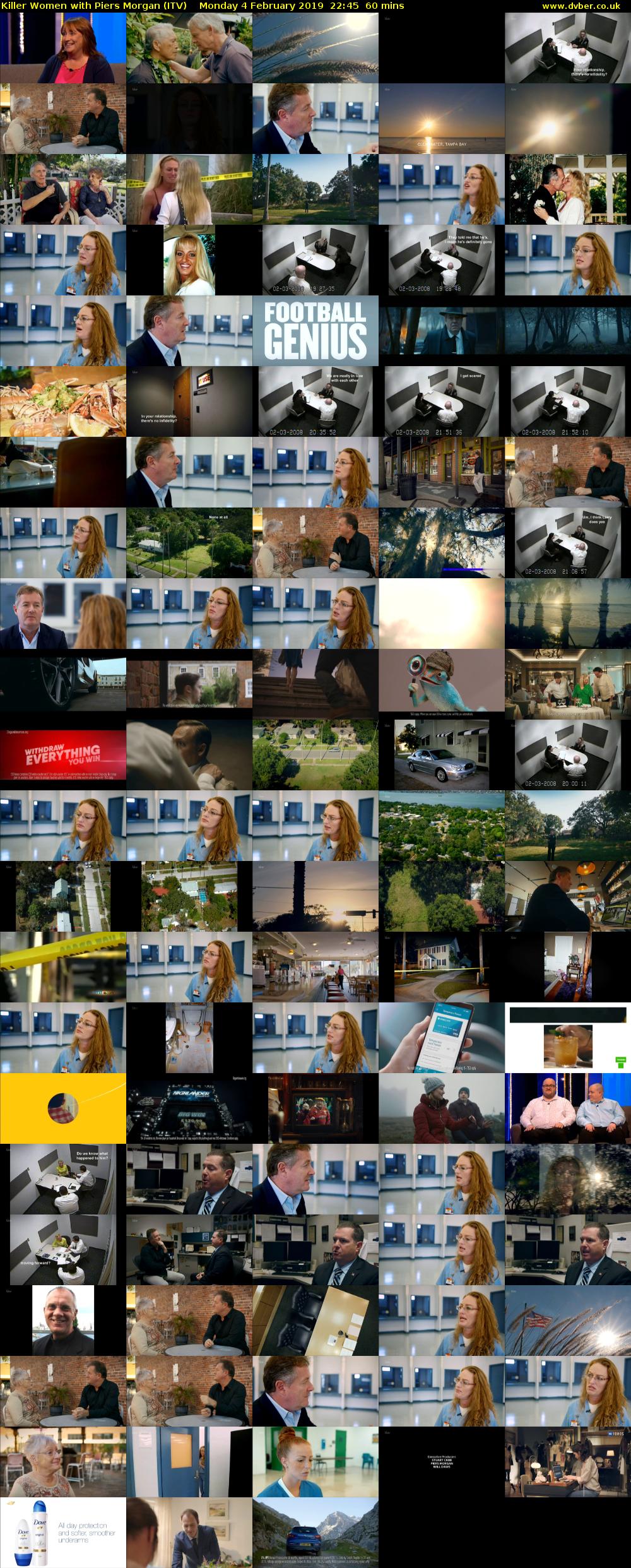 Killer Women with Piers Morgan (ITV) Monday 4 February 2019 22:45 - 23:45