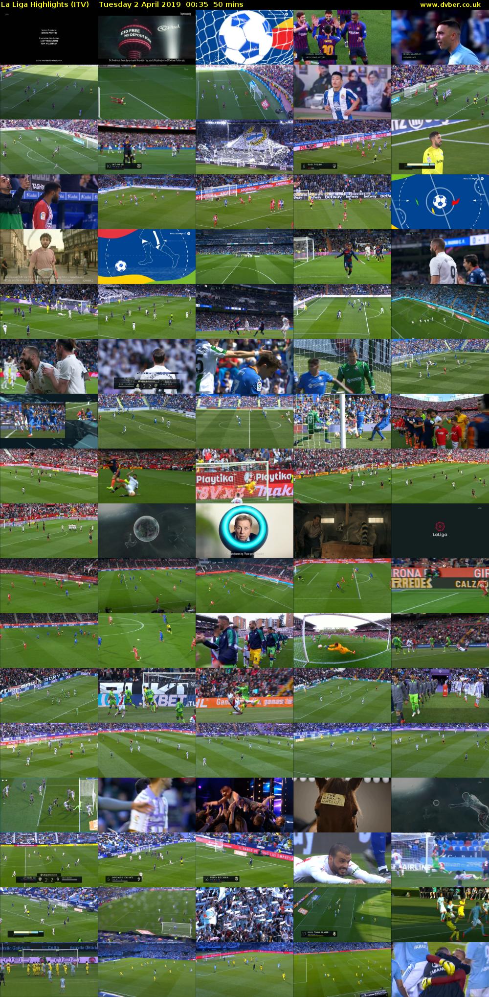 La Liga Highlights (ITV) Tuesday 2 April 2019 00:35 - 01:25