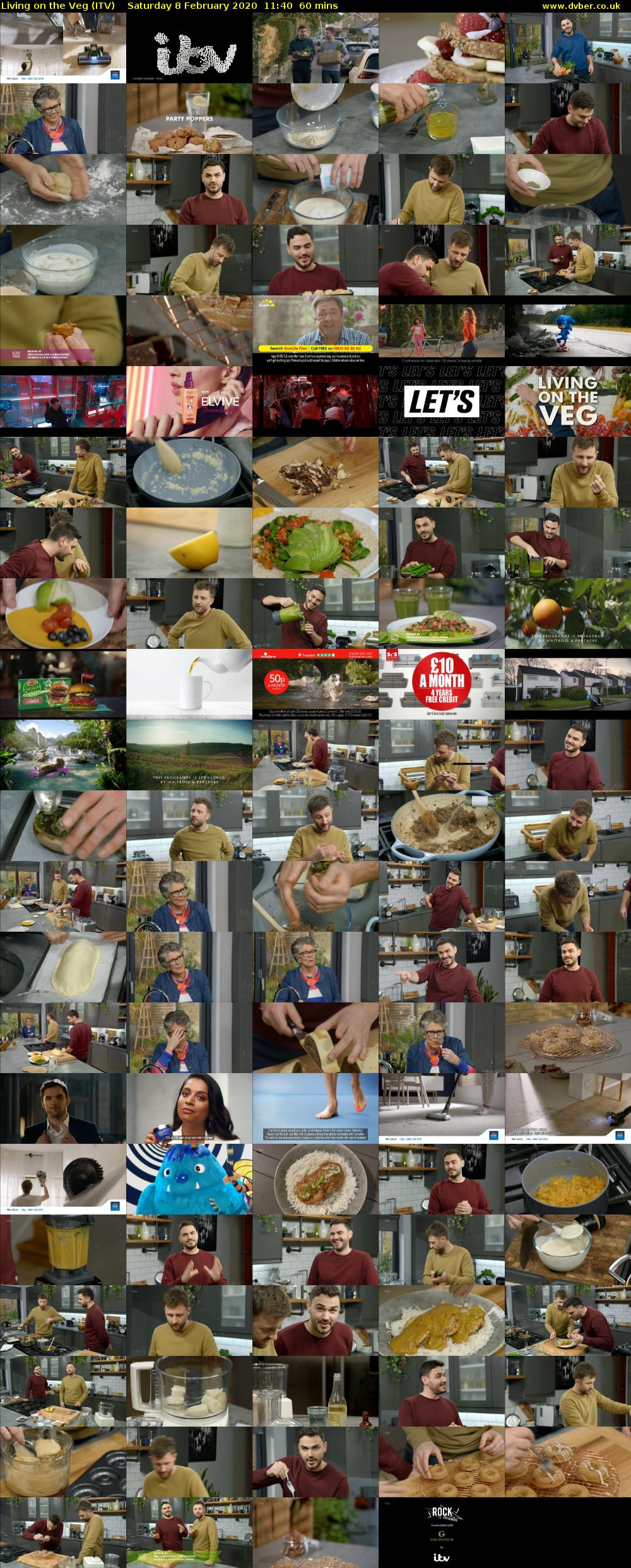 Living on the Veg (ITV) Saturday 8 February 2020 11:40 - 12:40