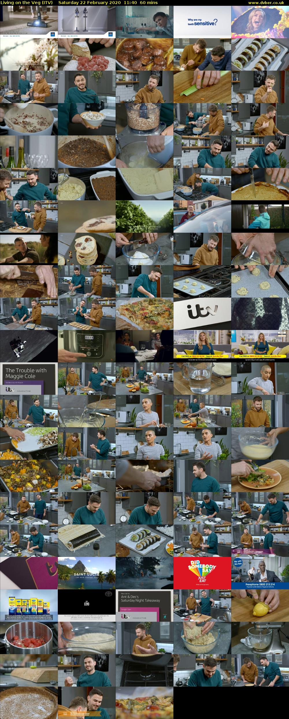 Living on the Veg (ITV) Saturday 22 February 2020 11:40 - 12:40