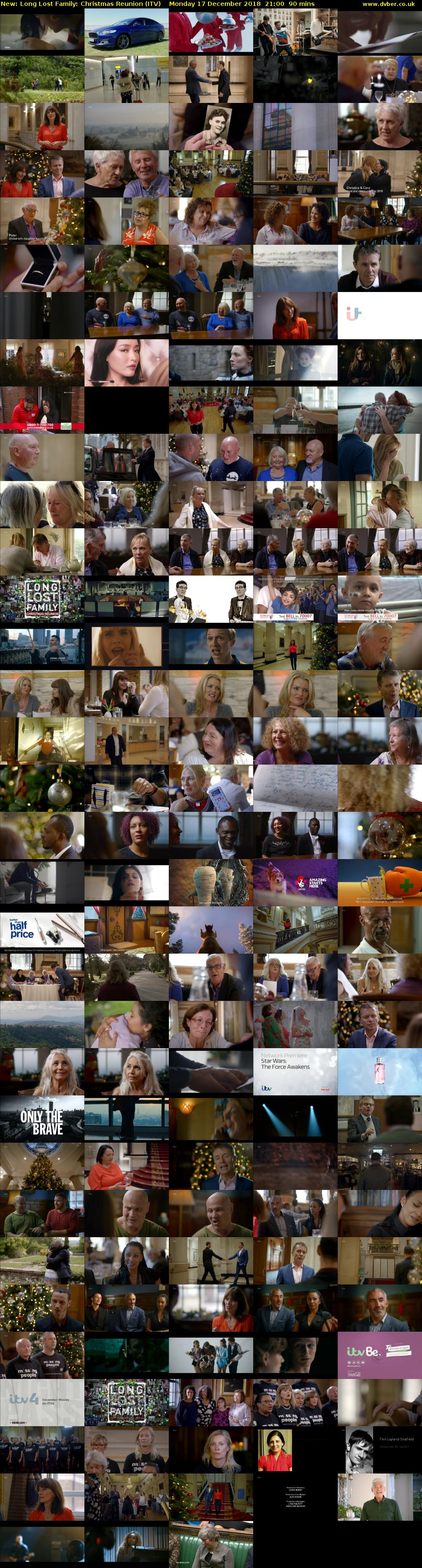 Long Lost Family: Christmas Reunion (ITV) Monday 17 December 2018 21:00 - 22:30