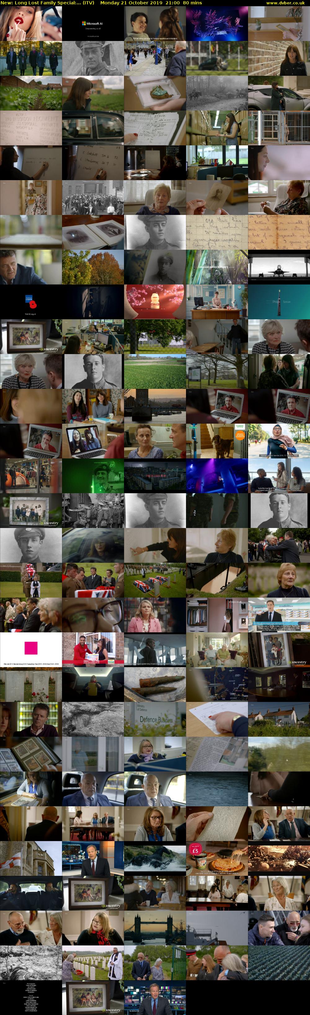 Long Lost Family Special:... (ITV) Monday 21 October 2019 21:00 - 22:20