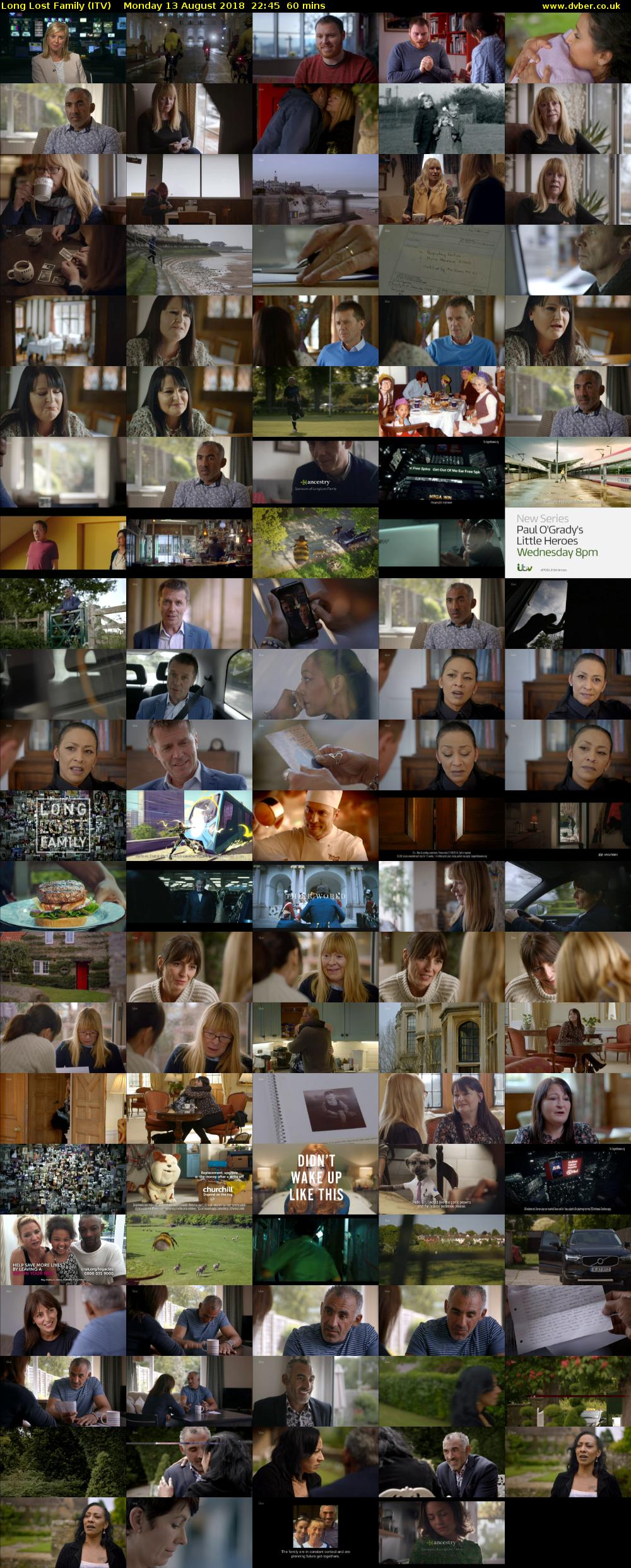 Long Lost Family (ITV) Monday 13 August 2018 22:45 - 23:45