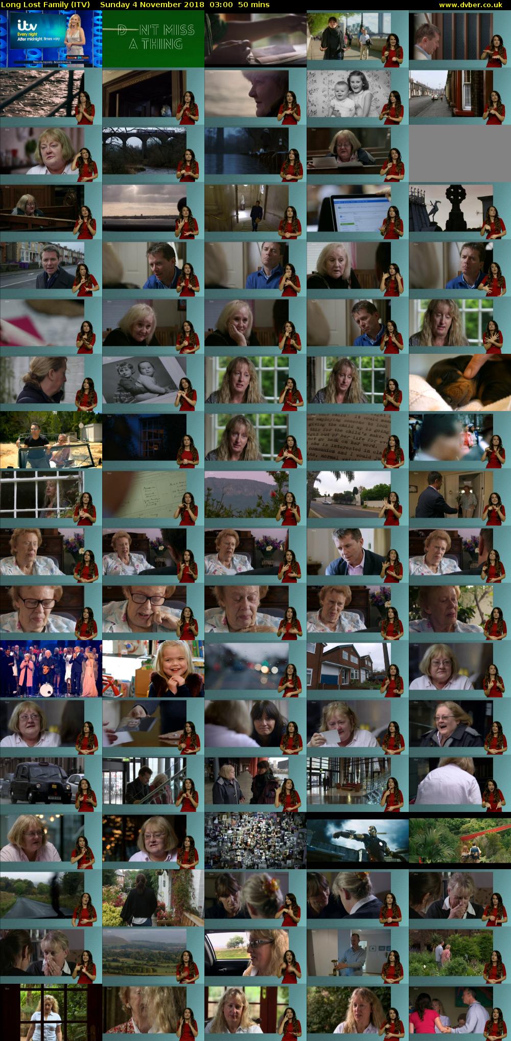 Long Lost Family (ITV) Sunday 4 November 2018 03:00 - 03:50