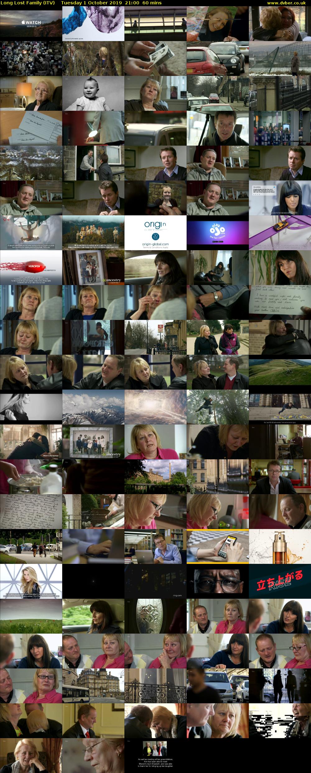 Long Lost Family (ITV) Tuesday 1 October 2019 21:00 - 22:00