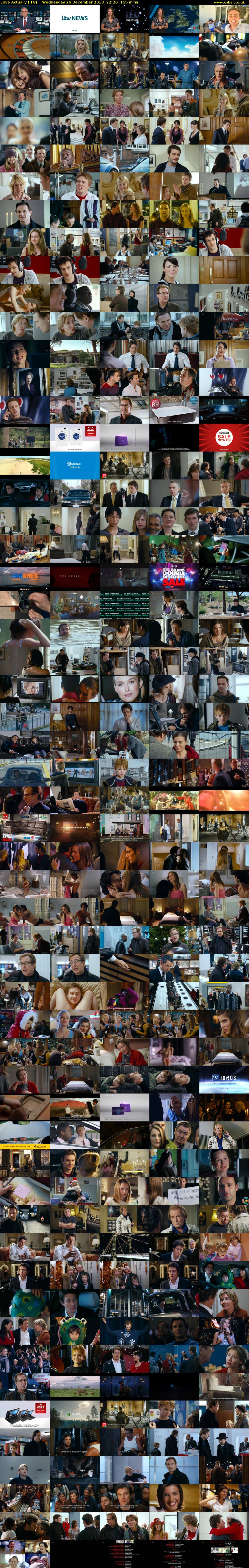Love Actually (ITV) Wednesday 26 December 2018 22:20 - 00:55