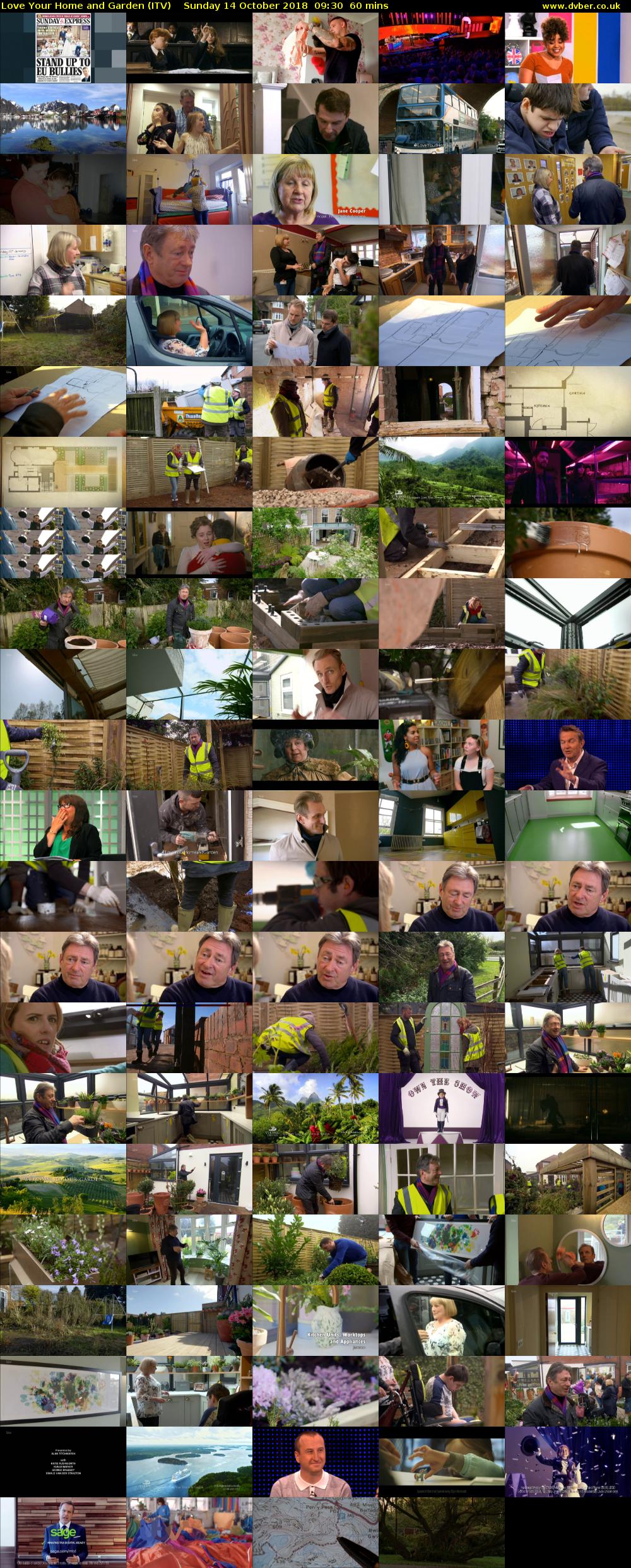 Love Your Home and Garden (ITV) Sunday 14 October 2018 09:30 - 10:30