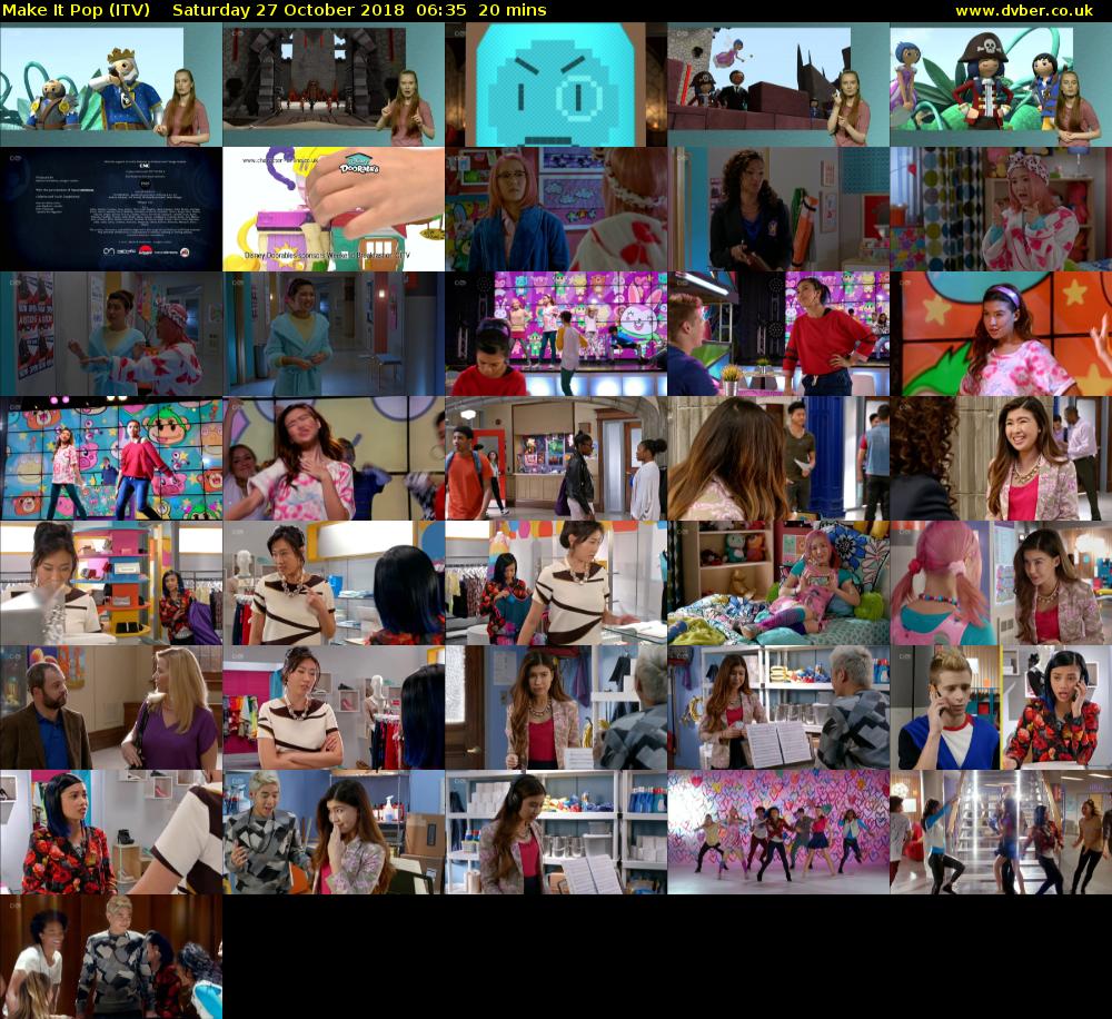 Make It Pop (ITV) Saturday 27 October 2018 06:35 - 06:55