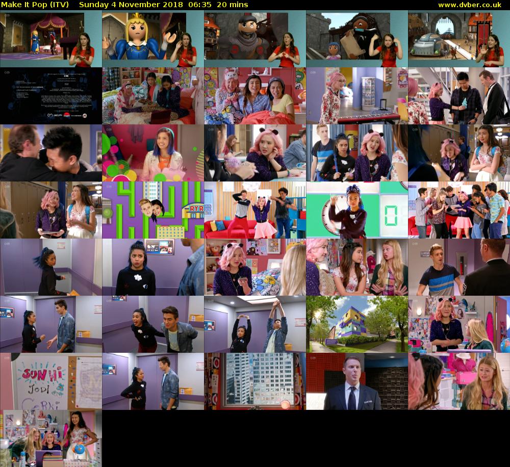 Make It Pop (ITV) Sunday 4 November 2018 06:35 - 06:55